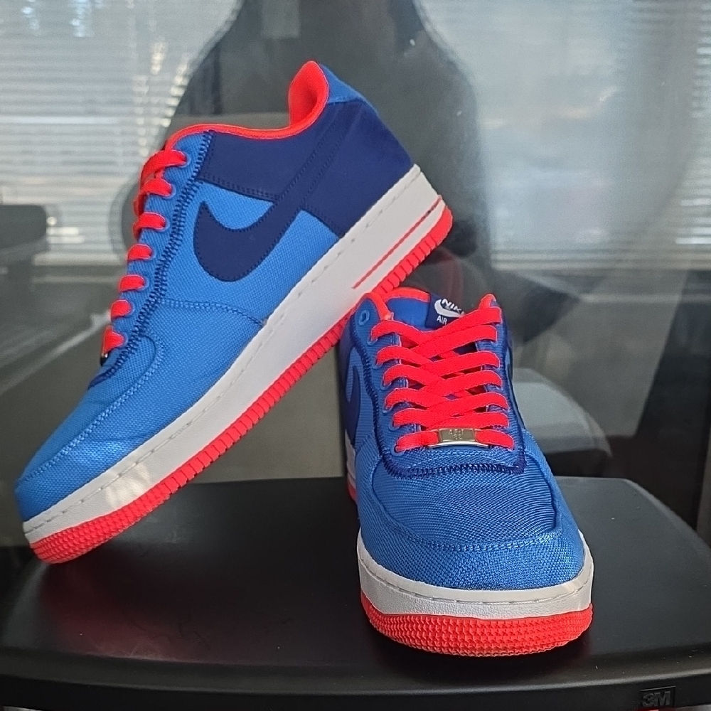Nike Vibrant Blue and Red Sneakers